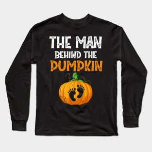 Halloween Pregnancy 2022 For Men Expecting Pumpkin Costume Shirt Long Sleeve T-Shirt